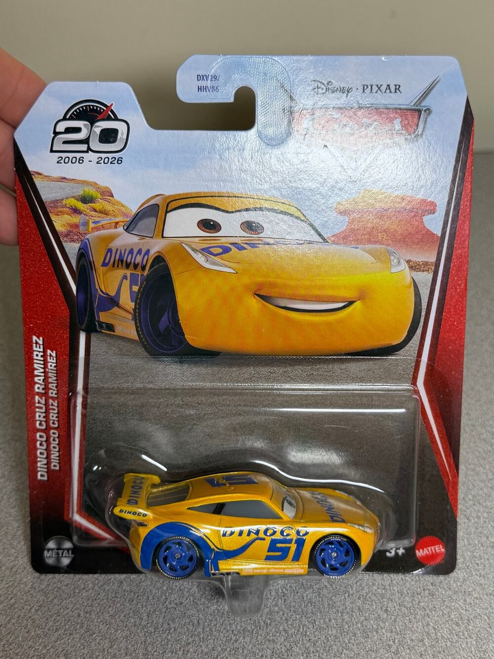 Disney Pixar Cars Dinoco Cruz Ramirez 20th Anniversary Diecast